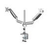 SIIG Dual Monitor Gas Spring Desk Mount with USB Port - 13" to 32" Arm, Up, Gray (CE-MT2X11-S1)* Monitor Mounts & Stands