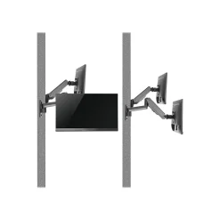 SIIG High Premium Aluminum Gas Spring Wall Mount Dual Monitor 17" to 32" Arm, Up, Black (CE-MT2M12-S1)* Monitor Mounts & Stands