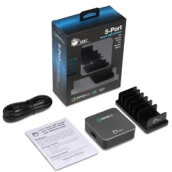 SIIG USB-A/USB-C Charging Kit for Smartphones, Black (AC-PW1714-S1)