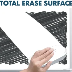 Silhouette™ Total Erase® Dry-Erase Whiteboard, Silver Aluminum Frame, 39"x22' (C3922) Dry Erase