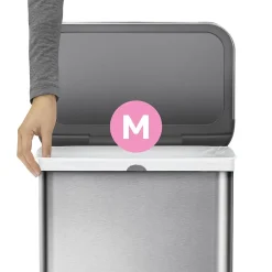 simplehuman 12 Gallon Trash Bag, Low Density, White (CW0261)