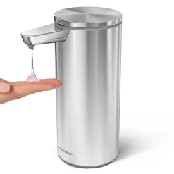 simplehuman Automatic Hand Soap / Sanitizer Dispenser, 266mL., Brushed Steel (ST1082)