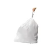 simplehuman Code X 21 Gallon Trash Bag, 26" x 34.6", Low Density, 34 Mic, White, 200 Bags/Box (CW0273)