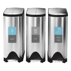 simplehuman Glass Magnetic Sorting Label, 8" x 4", Blue/Gray, 2/Pack (KT1175) Discount