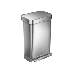 simplehuman Indoor Step Trash Can, Brushed Stainless Steel, 12 Gal. (CW2024)