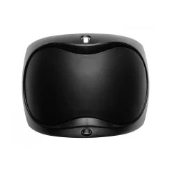 simplehuman Indoor Swing Lid Trash Can, Black Plastic, 16 Gal. (CW1333)