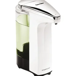 simplehuman Universal Automatic Hand Soap Dispenser, Stainless Steel/White (ST1018)