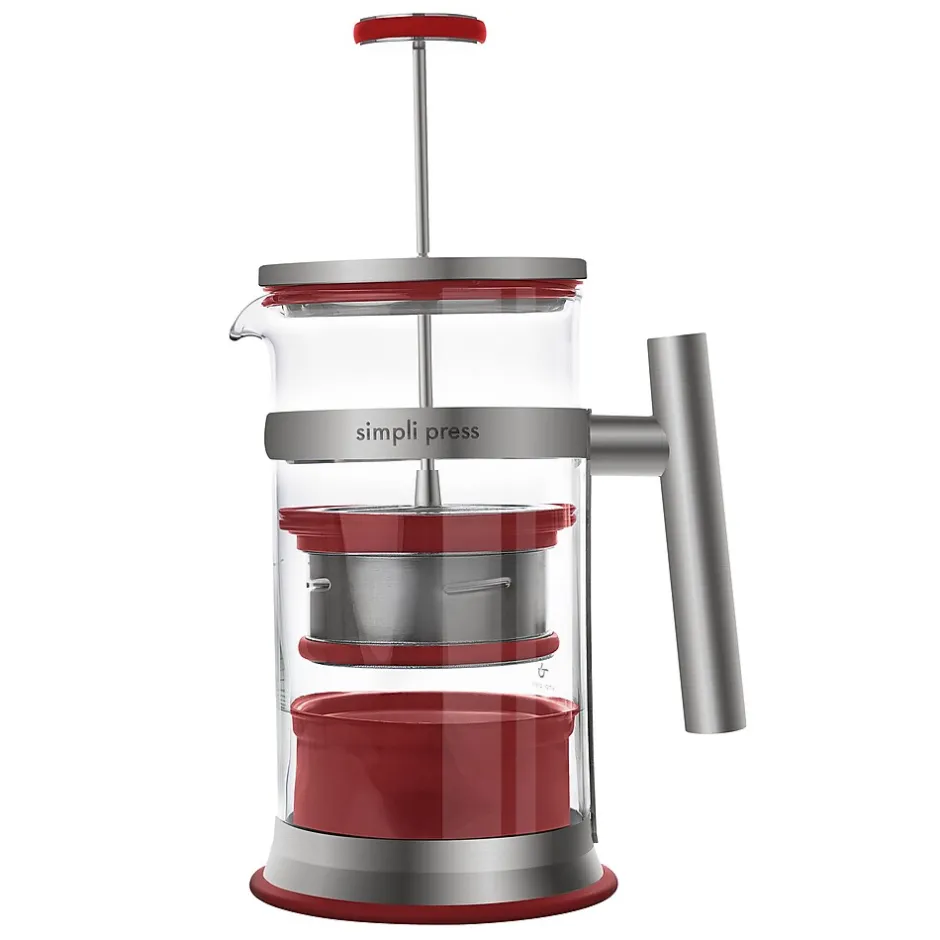 Coffee Makers<Simpli Press 34-Ounce Coffee Press, Red (SIM34ORED)