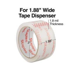 Staples Simply™ Economy Grade Packaging Tape, 1.89" x 54.7 Yds, Clear, 6/Rolls (ST-A18SIMP)* Packing Tape