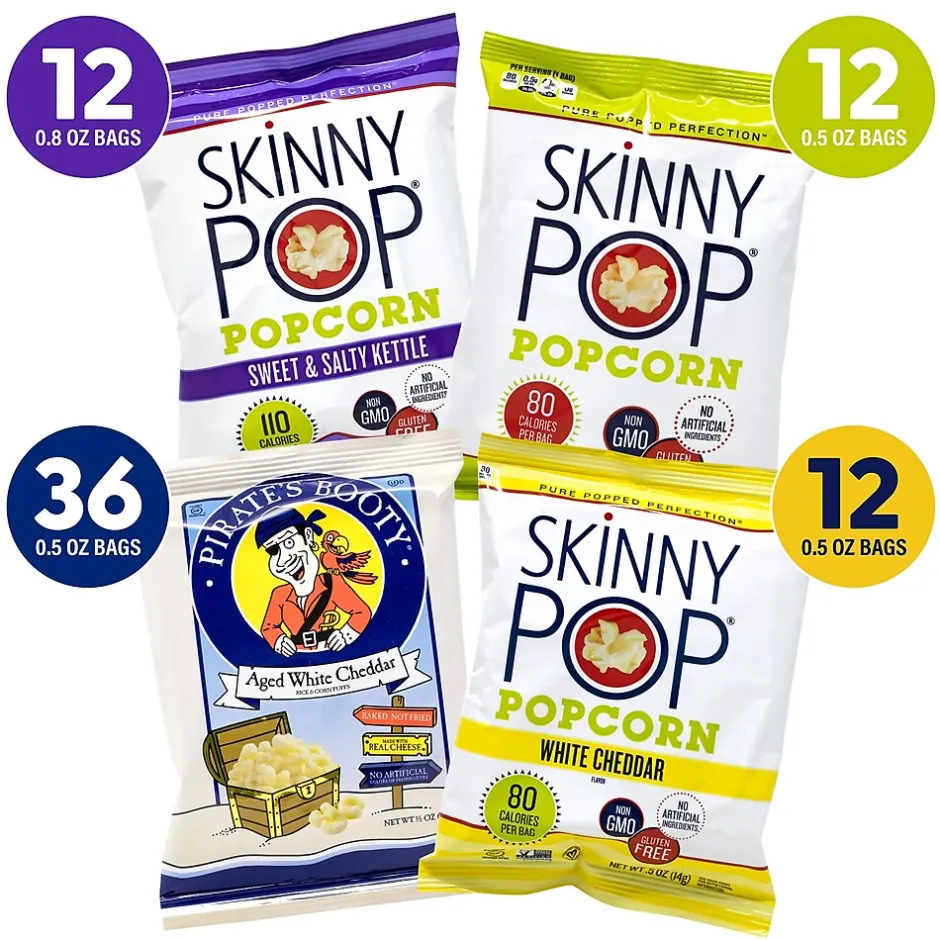Variety Snack Packs<Skinny Pop Variety/Pirate's Booty Aged White Cheddar Bundle (600-04051)