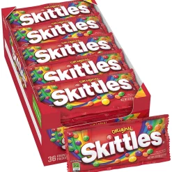 Gummy & Chewy Candy<Skittles Original Fruit Flavored Candy, 2.17 oz, 36/Box (209-00148)