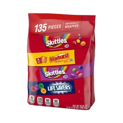 Gummy & Chewy Candy<Mars Skittles, Starburst, and Life Savers Bulk Party Pack, Assorted Flavors, 45.85 oz. (459752)
