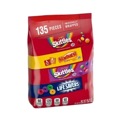 Gummy & Chewy Candy<Mars Skittles, Starburst, and Life Savers Bulk Party Pack, Assorted Flavors, 45.85 oz. (459752)
