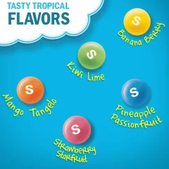Gummy & Chewy Candy<Skittles Tropical Fruit Flavored Candy, 2.17 oz, 36/Box (209-00175)