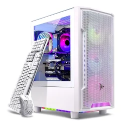 Skytech Gaming Skytech Archangel 4.5 Gaming Desktop, AMD Ryzen 5 5600X 3.7GHz, NVIDIA Geforce RTX 3050, 1TB SSD, 16GB RAM, Windows 11, White* Gaming Desktops