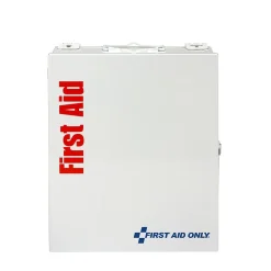 First Aid Kits<SmartCompliance Food Service Metal First Aid Cabinet without Medication,25 People, 137 Pieces (1350-FAE-0103)
