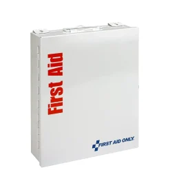 First Aid Kits<SmartCompliance Food Service Metal First Aid Cabinet without Medication,25 People, 137 Pieces (1350-FAE-0103)