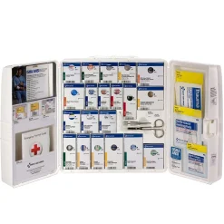 First Aid Kits<SmartCompliance Plastic First Aid Cabinet, ANSI Class A, 50 People, 242 Pieces (90608)