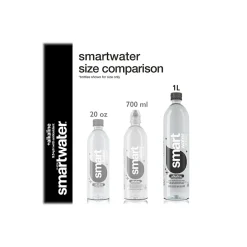 Bottled Water<smartwater alkaline with antioxidant Water, 33.81 fl. oz., 12 Bottles/Pack (786162411167)