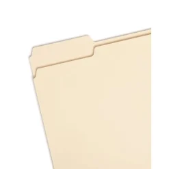 Smead 100% Recycled File Folders, 1/3-Cut Tab, Letter Size, Manila, 100/Box (10339)