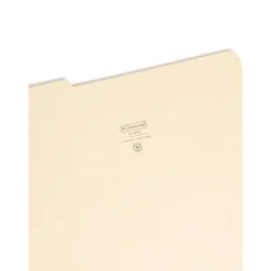 Smead 100% Recycled File Folders, 1/3-Cut Tab, Legal Size, Manila, 100/Bx (15339) New