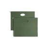Smead 100% Recycled Hanging File Jacket, 3 1/2" Expansion, Letter Size, Standard Green, 10/Box (64226) Best