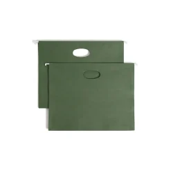 Smead 100% Recycled Hanging File Jacket, 3 1/2" Expansion, Letter Size, Standard Green, 10/Box (64226) Best