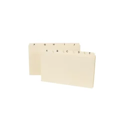 Outlet 5" x 8" Index Card Files, Manila, 25/Set (57076) Index Cards