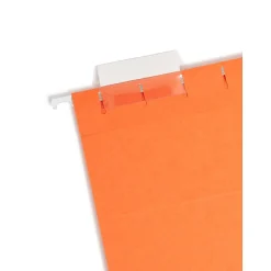 Smead Adjustable Tab Recycled Hanging File Folder, 5-Tab, Letter Size, , 25/Box (64065) Orange Clearance
