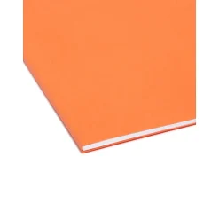Smead Adjustable Tab Recycled Hanging File Folder, 5-Tab, Letter Size, , 25/Box (64065) Orange Clearance