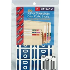 Smead AlphaZ ACCS Color-Coded Alphabetic Labels, O, Dark Blue, 100/Pack (67185) Discount