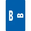Smead ® Alpha-Z Color-Coded Second Letter "B" Labels, 10 Labels Per Sheet, Dark Blue, 1"H x 1 5/8"W, 100 Labels/Pk Clearance