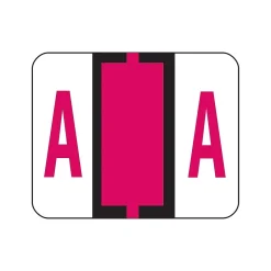 Smead BCCR Color Coded Alphabetic Labels, 1" x 1.25", Red, 500/Roll (67071) Sale