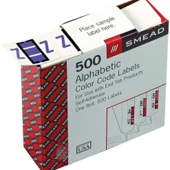 Smead BCCR Labels File Folder Label, Z, Lavender, 500 Labels/Pack (67096) Discount