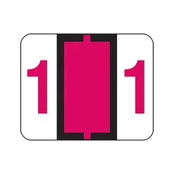 Smead BCCRN Color Coded Numeric Labels, 1, Red, 500/Roll (67371) Online