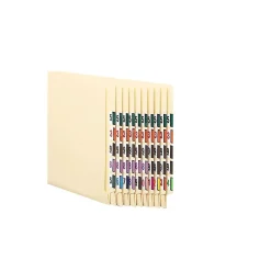 Smead BCCRN Color Coded Numeric Labels - 0-9, 1.25" x 1", Assorted Colors, 500/Roll (67380) Best