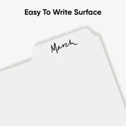 Smead Blank Dividers, 5-Tab, White, 20 Sets/Box (89415) Sale