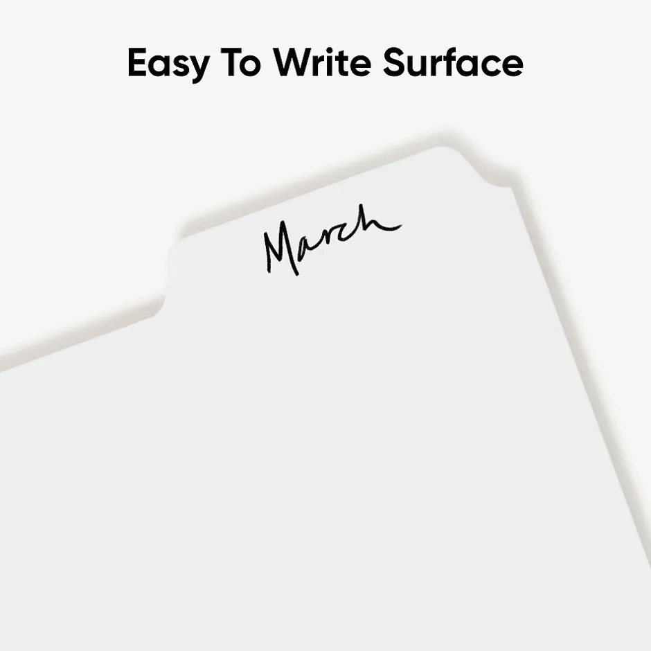 Smead Blank Dividers, 5-Tab, White, 20 Sets/Box (89415) Sale