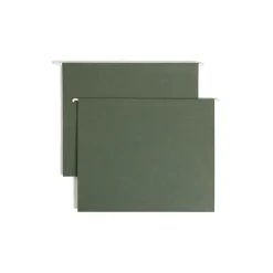 Smead Box Bottom Hanging File Folders, 1" Expansion, Letter Size, Standard Green, 25/Box (64239) Clearance