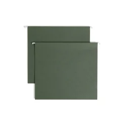 Smead Box Bottom Hanging File Folders, 3" Expansion, Letter Size, Standard Green, 25/Box (64279) Best