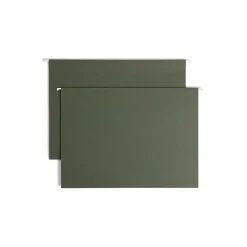 Smead Box Bottom Hanging File Folders, 3" Expansion, Legal Size, Standard Green, 25/Box (64379) New