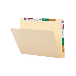 Smead Conversion Top and End-Tab File Folders, Straight-Cut Tabs, Letter Size, Manila, 100/Bx (24190) Online