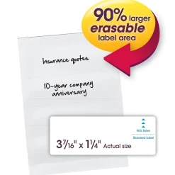 Smead 160ct Erasable Supertab File Folder Labels, 3 7/16" x 1 1/4" (SMD64917) Best