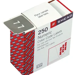 Smead DCC Labels File Folder Label, 7, Gray, 250 Labels/Pack (67427) Outlet