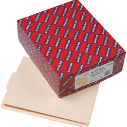 Smead End Tab File Folder, Shelf-Master Reinforced 1/3-Cut Tab Center Position, Letter Size, Manila, 100/Box (24136) Clearance