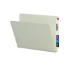 Smead End Tab Pressboard File Folder, Straight-Cut Tab, 2" Expansion, Letter Size, Gray/Green, 25/Box (26210) New