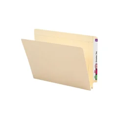 Smead End-Tab File Folders, Reinforced Straight-Cut Tab, 1-1/2