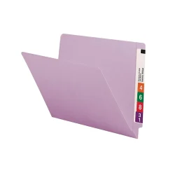 Smead End-Tab File Folders, Shelf-Master Reinforced Straight-Cut Tab, Letter Size, , 100/Bx (25410) Lavender Outlet