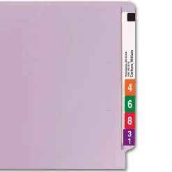 Smead End-Tab File Folders, Shelf-Master Reinforced Straight-Cut Tab, Letter Size, , 100/Bx (25410) Lavender Outlet