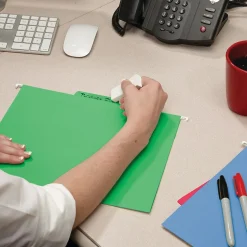 Smead FasTab 10% Recycled Hanging File Folder, 3-Tab, Letter Size, Assorted Colors, 18/Box (64031) Best